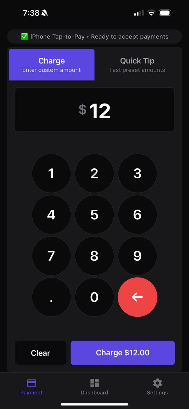 Accept Any Amount
